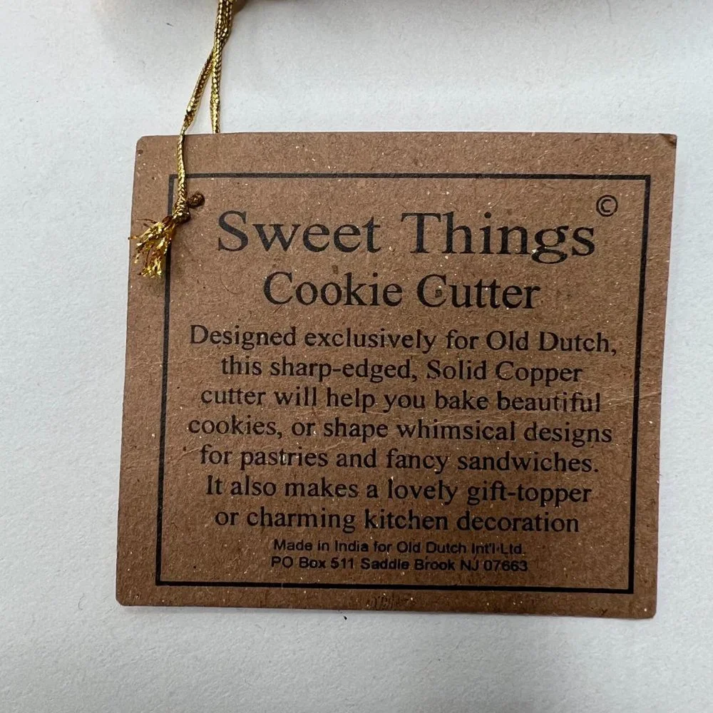 Sweet Things Copper Heart Cookie Cutter Valentine's Day